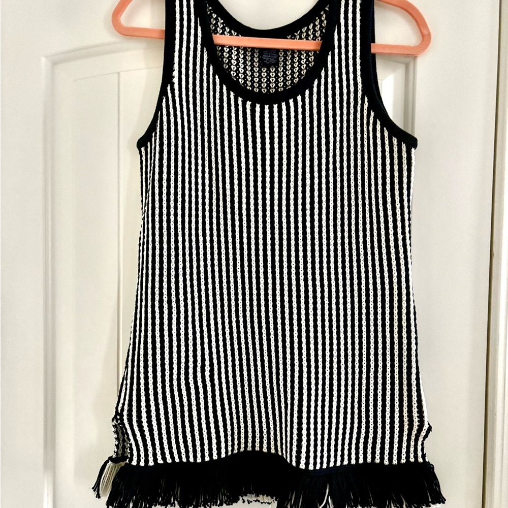 Doncaster Collections Navy/White Striped Tank